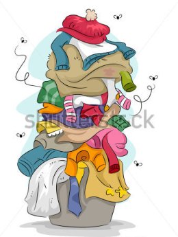 illustration-of-a-pile-of-dirty-and-stinky-laundry-with-flies-flying-around_150968417